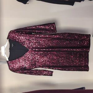 Express Sequin V-Neck Top Size 10